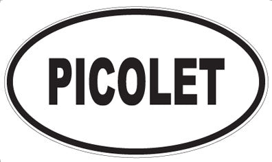 PICOLET - Oval Sticker