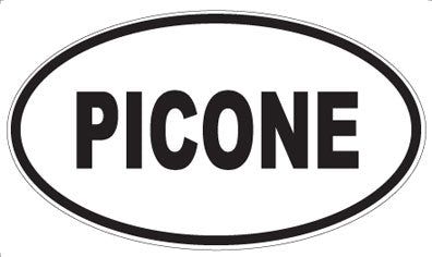 PICONE - Oval Sticker