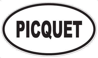 PICQUET - Oval Sticker