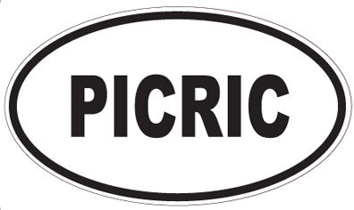 PICRIC - Oval Sticker