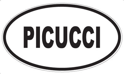 PICUCCI - Oval Sticker
