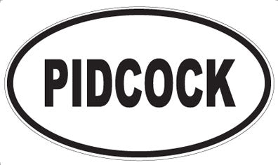 PIDCOCK - Oval Sticker
