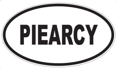 PIEARCY - Oval Sticker