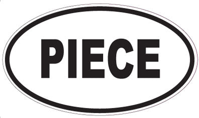 PIECE - Oval Sticker