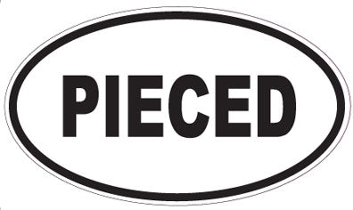 PIECED - Oval Sticker