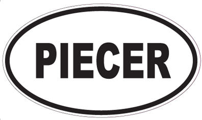 PIECER - Oval Sticker