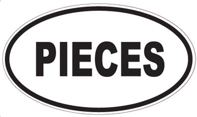 PIECES - Oval Sticker