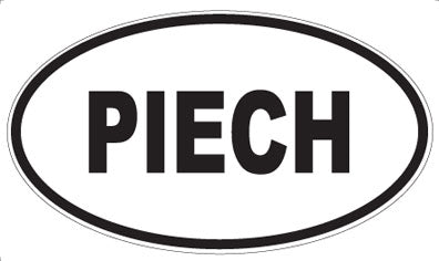 PIECH - Oval Sticker