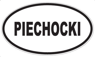 PIECHOCKI - Oval Sticker