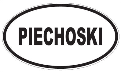 PIECHOSKI - Oval Sticker