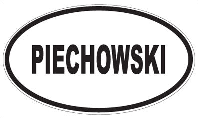 PIECHOWSKI - Oval Sticker