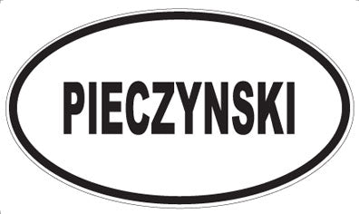 PIECZYNSKI - Oval Sticker