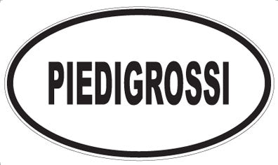 PIEDIGROSSI - Oval Sticker