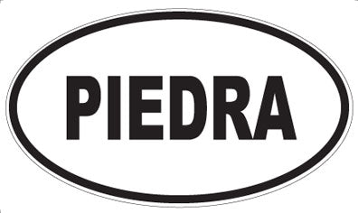 PIEDRA - Oval Sticker