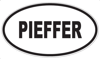 PIEFFER - Oval Sticker