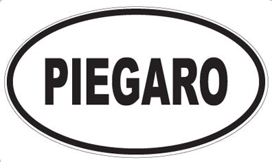 PIEGARO - Oval Sticker