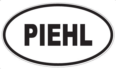 PIEHL - Oval Sticker