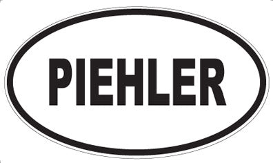 PIEHLER - Oval Sticker