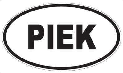 PIEK - Oval Sticker