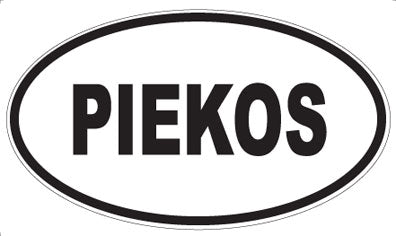 PIEKOS - Oval Sticker