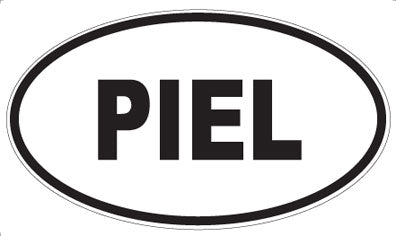 PIEL - Oval Sticker