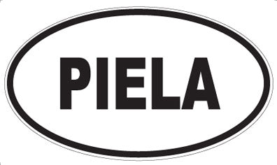 PIELA - Oval Sticker