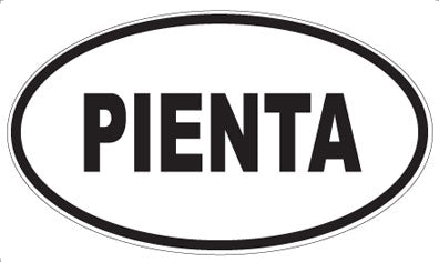 PIENTA - Oval Sticker