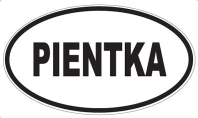 PIENTKA - Oval Sticker