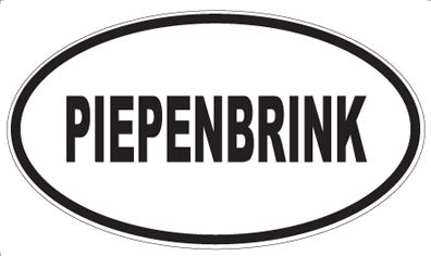 PIEPENBRINK - Oval Sticker
