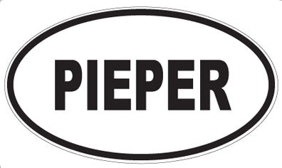 PIEPER - Oval Sticker