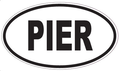 PIER - Oval Sticker