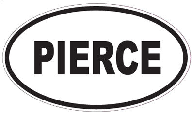 PIERCE - Oval Sticker
