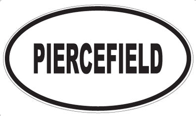 PIERCEFIELD - Oval Sticker