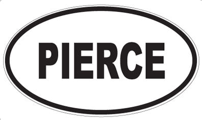 PIERCE - Oval Magnet
