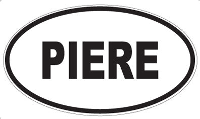 PIERE - Oval Sticker
