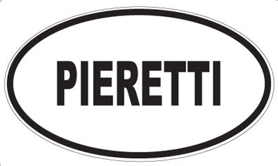 PIERETTI - Oval Sticker