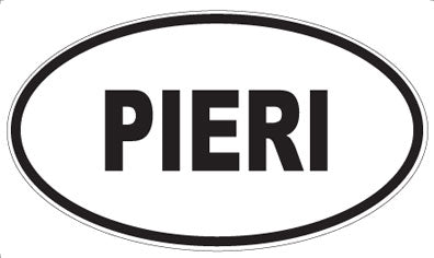 PIERI - Oval Sticker