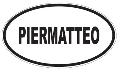 PIERMATTEO - Oval Sticker