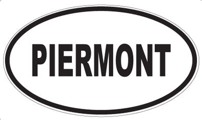 PIERMONT - Oval Sticker