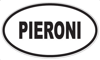 PIERONI - Oval Sticker
