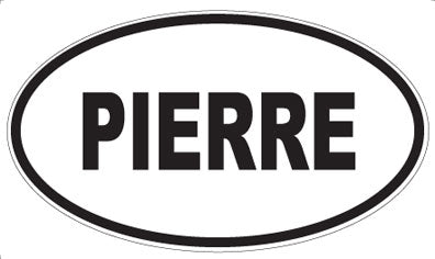 PIERRE - Oval Sticker