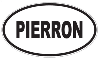 PIERRON - Oval Sticker