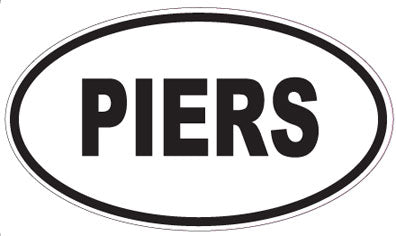 PIERS - Oval Sticker