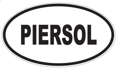 PIERSOL - Oval Sticker
