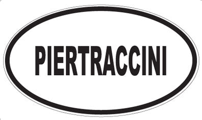 PIERTRACCINI - Oval Sticker