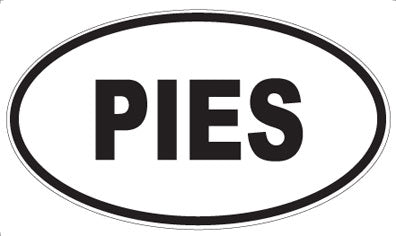 PIES - Oval Magnet