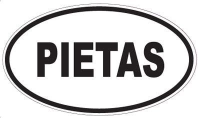 PIETAS - Oval Sticker
