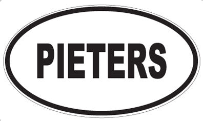 PIETERS - Oval Sticker