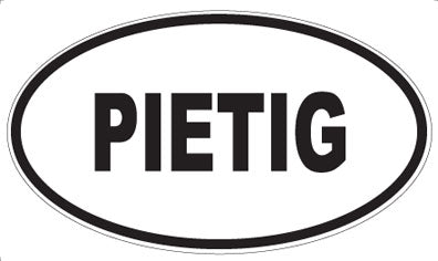 PIETIG - Oval Sticker