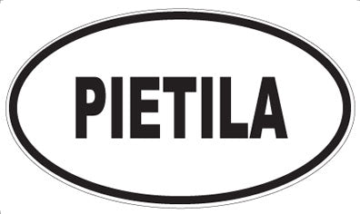 PIETILA - Oval Sticker